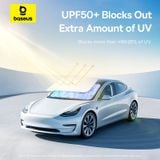  Dù Che Nắng Cửa Kính Trước Có Thể Xếp Lại Dùng Cho Xe Ô Tô Baseus CoolRide Doubled-Layered Windshield Sun Shade Umbrella Mega 