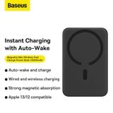  Pin Sạc Dự Phòng Không Dây Tích Hợp Nam Châm Baseus Magnetic Wireless Charging Power bank 10000mAh 20W (With Baseus Xiaobai series Cable Type-C to Type-C 60W(20V/3A) 50cm) 