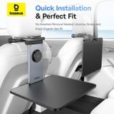  Bàn Xếp Gắn Lưng Ghế Đa Năng Dùng Trên Ô Tô Baseus MagPro II for Backseat Headrests (Xoay 360°, 180° Vertical Adjustment) 