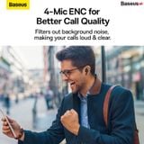  Tai Nghe Bluetooth Baseus Bowie MZ10 True Wireless Earphones ANC ENC (Bluetooth 5.2, GPS - APP Control, Super Fast charge, Nearly No-delay, Hifi  HD Stereo Gaming Earbuds) 