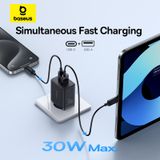  Củ Sạc Nhanh Baseus Cube Fast Charger C+U 30W (EU Plug) 