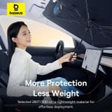  Dù Che Nắng Cửa Kính Trước Có Thể Xếp Lại Dùng Cho Xe Ô Tô Baseus CoolRide Doubled-Layered Windshield Sun Shade Umbrella Mega 