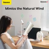  Quạt Mini Pin Sạc Để Bàn Baseus Serenity Desktop Fan Pro 2000 mAh (Pin sạc 2000mAh, 3 Mức gió, Siêu êm) 