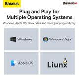  Hub Mở Rộng Kết Nối Baseus Lite Series USB/Type C to USB 3.0 (3 port USB3.0/5Gbps High speed/Docking Station) 