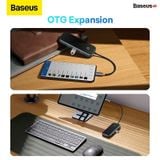  Hub Mở Rộng Kết Nối Đa Năng Baseus AcmeJoy HUB Docking Station Cho Macbook Laptop iPad Điện Thoại (HDMI 4K RJ45 USB3.0 SD/TF PD/Data Jack 3.5) 