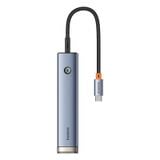  Hub Chuyển Đa Năng Baseus UltraJoy Series 5-Port HUB AIR Space (Type-C to HDMI4K@60Hz*1+USB3.0*2+PD*1+RJ45*1) 