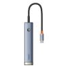  Hub Chuyển Đa Năng Baseus UltraJoy Series 5-Port HUB AIR Space (Type-C to HDMI4K@60Hz*1+USB3.0*2+PD*1+RJ45*1) 