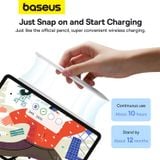  Bút Cảm Ứng Baseus Smooth Writing 2 Series Wireless Charging Stylus, Moon White (Active version with active pen tip) 