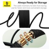  Cáp Sạc Nhanh Dây Nam Châm Chống Rối Baseus Tungsten Gold Magnetic USB to Type-C 100W (1m, 480Mbps) 