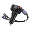  Tẩu Sạc Ô Tô Baseus Enjoyment Pro Car Charger Tích Hợp Cáp Type C iPhone Cable 60W 
