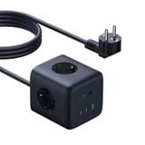  Bộ Sạc Nhanh 3AC+1U+1C Baseus EnerFill FA11 Cube Power Strip 67W (Tích Hợp Dây Nguồn Nối Dài 1.5m Chân EU) 
