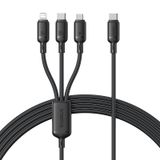  Cáp Sạc Nhiều Đầu Đa Năng Baseus Silky One-for-Three C to M+L+C 100W (1.5m, 480Mbps) 
