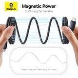  Cáp Sạc Nhanh Nam Châm Chống Rối Baseus PicoGo Magnetic Liquid Silicone C to C 240W (480Mbps) 