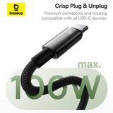  Cáp Sạc Nhanh Dây Nam Châm Chống Rối Baseus Tungsten Gold Magnetic USB to Type-C 100W (1m, 480Mbps) 