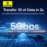  Hub Mở Rộng Kết Nối Đa Năng Baseus UltraJoy Series 7-Port HUB Docking Station 