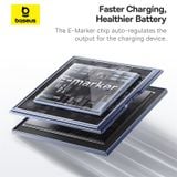  Cáp Sạc Nhanh Dây Nam Châm Chống Rối Baseus Tungsten Gold Magnetic C to C 100W (5A/100W) 