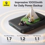  Pin Dự Phòng Không Dây Baseus EnerFill FM11 Ultra-Mini 10000mAh 22.5W (Sạc Không Dây 15W, Kèm Cáp C to C 0.3m 60W) 