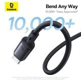  Cáp Sạc Nhanh Nam Châm Chống Rối Baseus PicoGo Magnetic Liquid Silicone C to C 240W (480Mbps) 