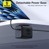  Bộ Sạc Nhanh 3AC+1U+1C Baseus EnerFill FA11 Cube Power Strip 67W (Tích Hợp Dây Nguồn Nối Dài 1.5m Chân EU) 