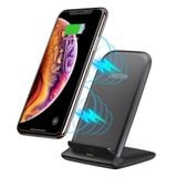  Đế sạc nhanh không dây 10W kiêm giá đỡ điện thoại CHOETECH T555 -S 10W Fast Wireless Charging Stand (2Coils) 