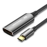  Cáp Chuyển Type-C to DP 8K Bi-Directional VENTION CRG (8K@60Hz/4K@240Hz, Thunderbolt 3/4, 32.8Gbps, 10 Bit, HDCP2.3, Dynamic HDR, Male to Female) 