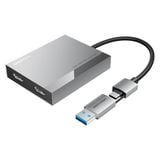  Bộ Chuyển Đổi USB/Type-C to Dual HDMI 4K MST VENTION ACX (Hỗ trợ DisplayLink, 4K@60Hz) 