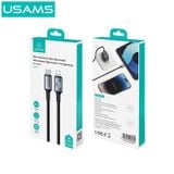  Cáp Sạc Nhanh C To Lightning USAMS SJ753 30W (With Colorful Light, 1.2m, 480Mbps) 
