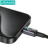  Cáp Sạc Nhanh C To Lightning USAMS SJ753 30W (With Colorful Light, 1.2m, 480Mbps) 