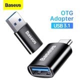  Đầu chuyển OTG Type C to USB 3.1 tốc độ cao Baseus Ingenuity Series Mini OTG Gen2 (Type-C to USB-A 3.1 Full Size, 10Gbps High speed OTG for Laptop/Macbook/iPad/Tablet/Smartphone) 