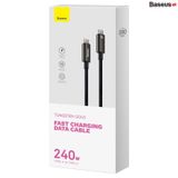  Cáp Sạc Nhanh Baseus Tungsten Gold Type-C to Type-C PD 240W Cho MacBook Samsung S23 Xiaomi iPad Huawei (Fast Charging Data Cable 5A) 
