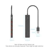  HUB Mở Rộng Đa Năng 5-in-1 VENTION CHO (USB to 4*USB3.2 Gen2 10Gbps, 1*USB-C External Power Support) 