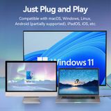  Cáp Chuyển Type-C to DP 8K Bi-Directional VENTION CRF (8K@60Hz, Cotton Braided) 