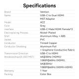  Bộ Chuyển Đổi Type-C to Dual HDMI MST VENTION ACZ (4K@30Hz) 