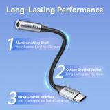  Jack Chuyển Âm Thanh Type-C to 3.5mm VENTION BID (Male to Female, DAC Chip, OMTP&CTIA, 96KHz@16bit, SNR 92dB, 0.1m) 