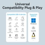  Hub Mở Rộng Kết Nối Đa Năng VENTION CHL (USB3.0 to USB3.0*4, with Power Supply) 