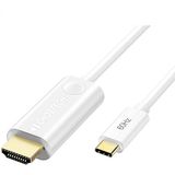  Cáp chuyển Type C sang HDMI Choetech CH0019 xuất Video 4K@60Hz cho Laptop/Macbook/iPad/Smartphone/Tablet (1.8m, PVC Cable) 