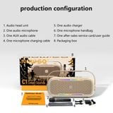  Loa Karaoke di động NowGo C2 60W (Bluetooth v5.3, 20H, Hỗ trợ 2 Microphone Karaoke) 