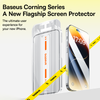  Kính Cường Lực Baseus Corning Series Full-Coverage HD Tempered Glass Screen Protector with Built-in Dust Filter for iP 15 Series 