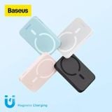  Pin Sạc Dự Phòng Không Dây Tích Hợp Nam Châm Baseus Magnetic Wireless Charging Power bank 10000mAh 20W (With Baseus Xiaobai series Cable Type-C to Type-C 60W(20V/3A) 50cm) 