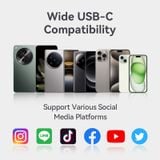  Micro Không Dây USB-C VENTION NCB (32kHz, 26Hrs, One paring Two, 50m, Bộ 2 cái) 
