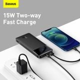  Pin sạc dự phòng Baseus Bipow Digital Display Power Bank (15W / 20W, USB*2+Type C , LED Display, 2 Way Fast charge, 2023 New upgrade Edition) 