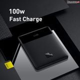  OS-Baseus Blade High Power Digital Display Quick Charge Power Bank 20000mAh 100W Black with Cable Type-C to Type-C 100W(20V/5A) 1m Black 