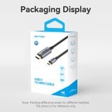  Cáp Chuyển USB-C to HDMI-A 4K VENTION CRH (4K@60Hz, HDCP2.2, Support 3D, Cotton Braided) 