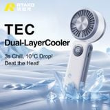  Quạt Cầm Tay RTAKO T50 High Speed 5W (15H, 3600mAh, Crisp LCD Display, 5-speed adjustments) 