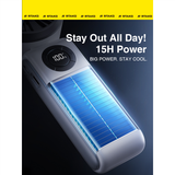  Quạt Cầm Tay RTAKO T50 High Speed 5W (15H, 3600mAh, Crisp LCD Display, 5-speed adjustments) 