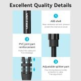  Dây cáp âm thanh chất lượng cao AUX Audio 2 in 1 VENTION BHDBF (1M, AUX Cable 3.5mm) 