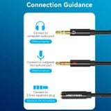  Dây cáp âm thanh chất lượng cao AUX Audio 2 in 1 VENTION BHDBF (1M, AUX Cable 3.5mm) 