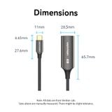  Cáp Chuyển Type-C to DP 8K Bi-Directional VENTION CRG (8K@60Hz/4K@240Hz, Thunderbolt 3/4, 32.8Gbps, 10 Bit, HDCP2.3, Dynamic HDR, Male to Female) 