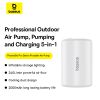 Máy Bơm Hơi Mini Kiêm Hút Chân Không Baseus PocketGo Pro Series (240L/min, 4000Pa) 