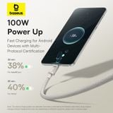  Cáp Sạc Nhanh USB to C Baseus Titanium Alloy 100W (480Mbps) 